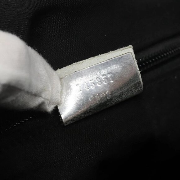 GUCCI GG Canvas Sherry Line Shoulder Bag Gray Silver blue 145857 Auth bs23771 - Picture 12 of 16